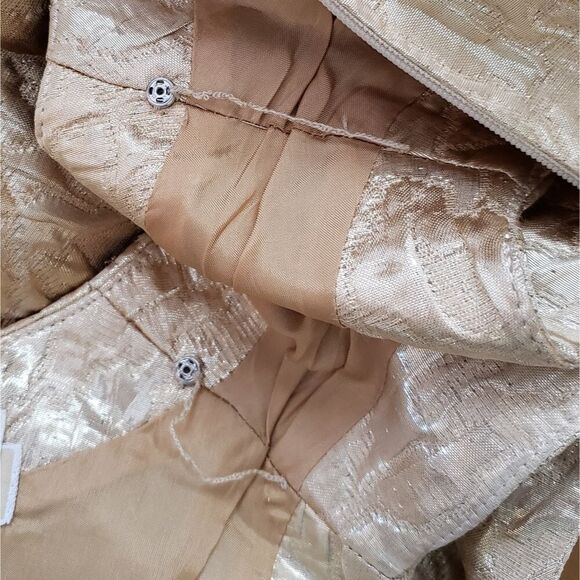 Rare! Michael Kors Runway Metallic Embellished Neckline Sleeveless Sheath Dress - Picture 7 of 13